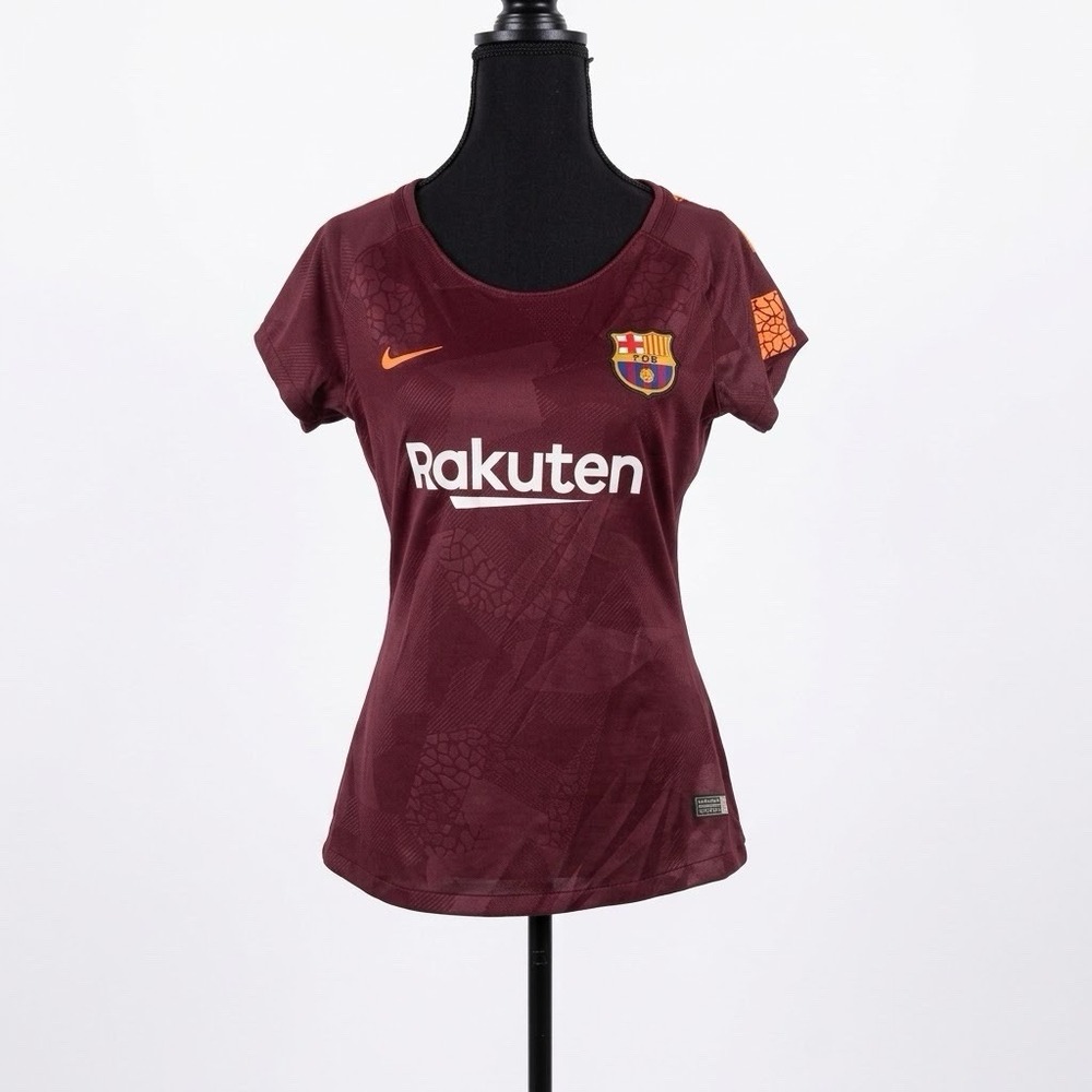 Nike 2017/18 FC Barcelona Stadium Third Women's Soccer Shirt Jersey Size S MOMMA